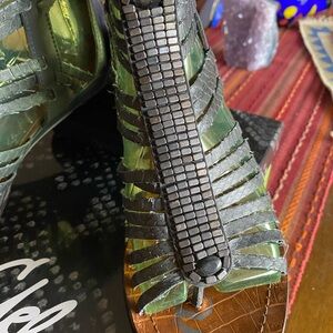 Sam Edelman Metallic Blue s/ Dawson  Sandals only worn a couple of times